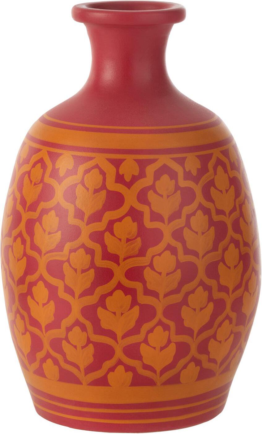 J-Line vaas Soleil rood / oranje D 27 H 43 cm