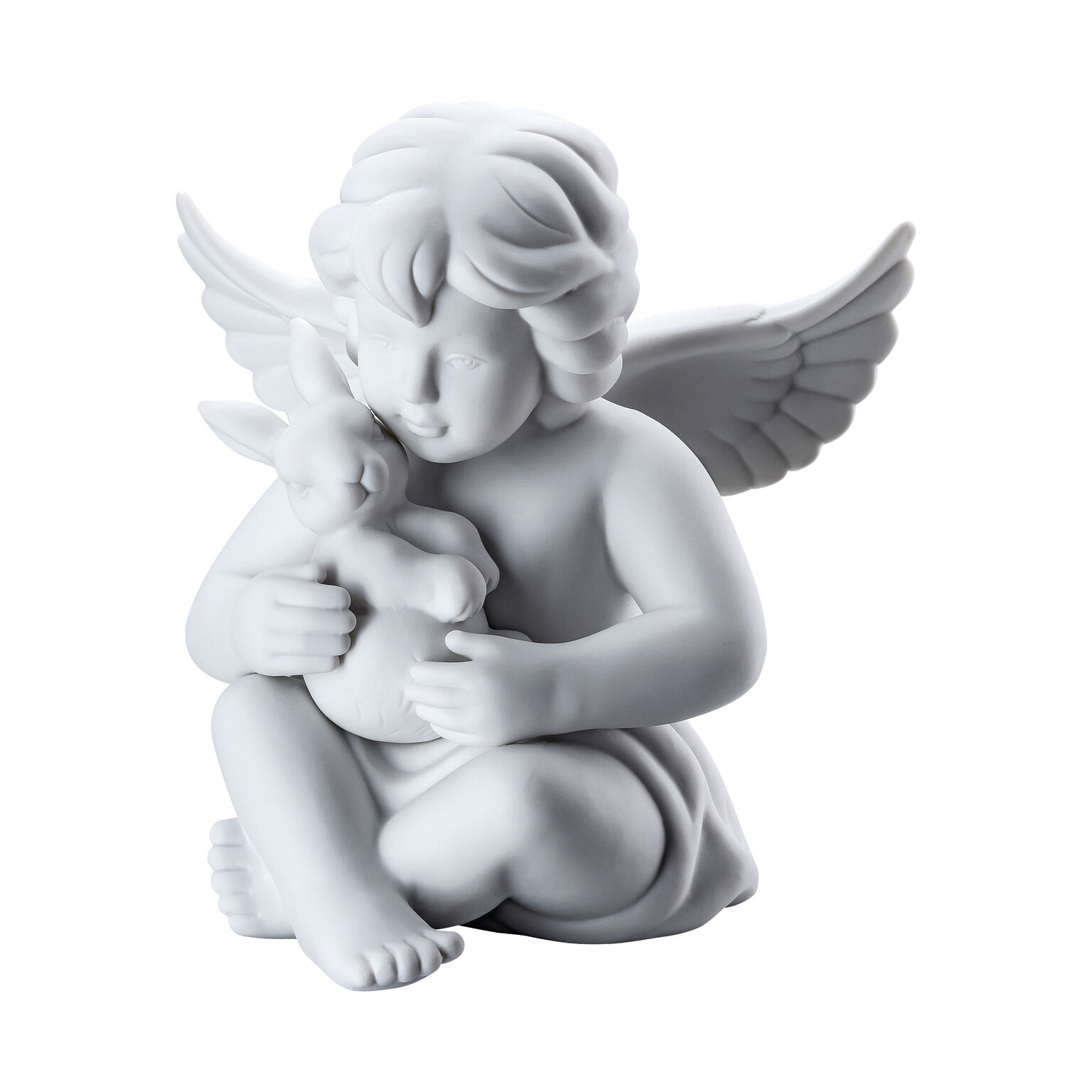 Angels Weiss matt Engel mit Hase