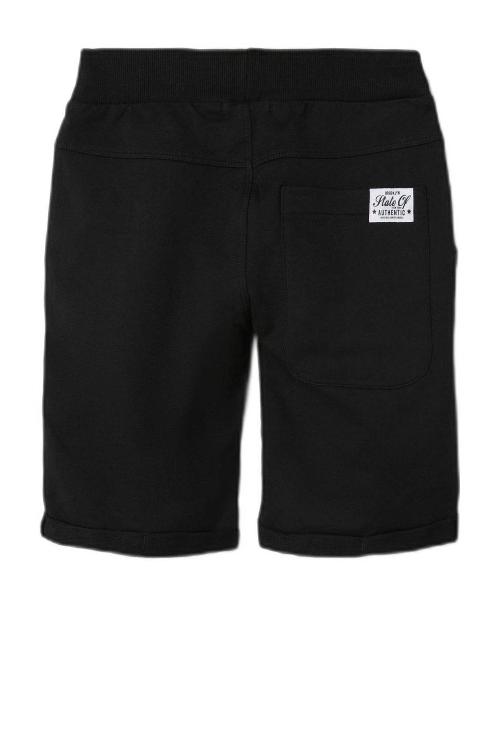 NAME IT regular fit sweatshort NKMVERMO zwart
