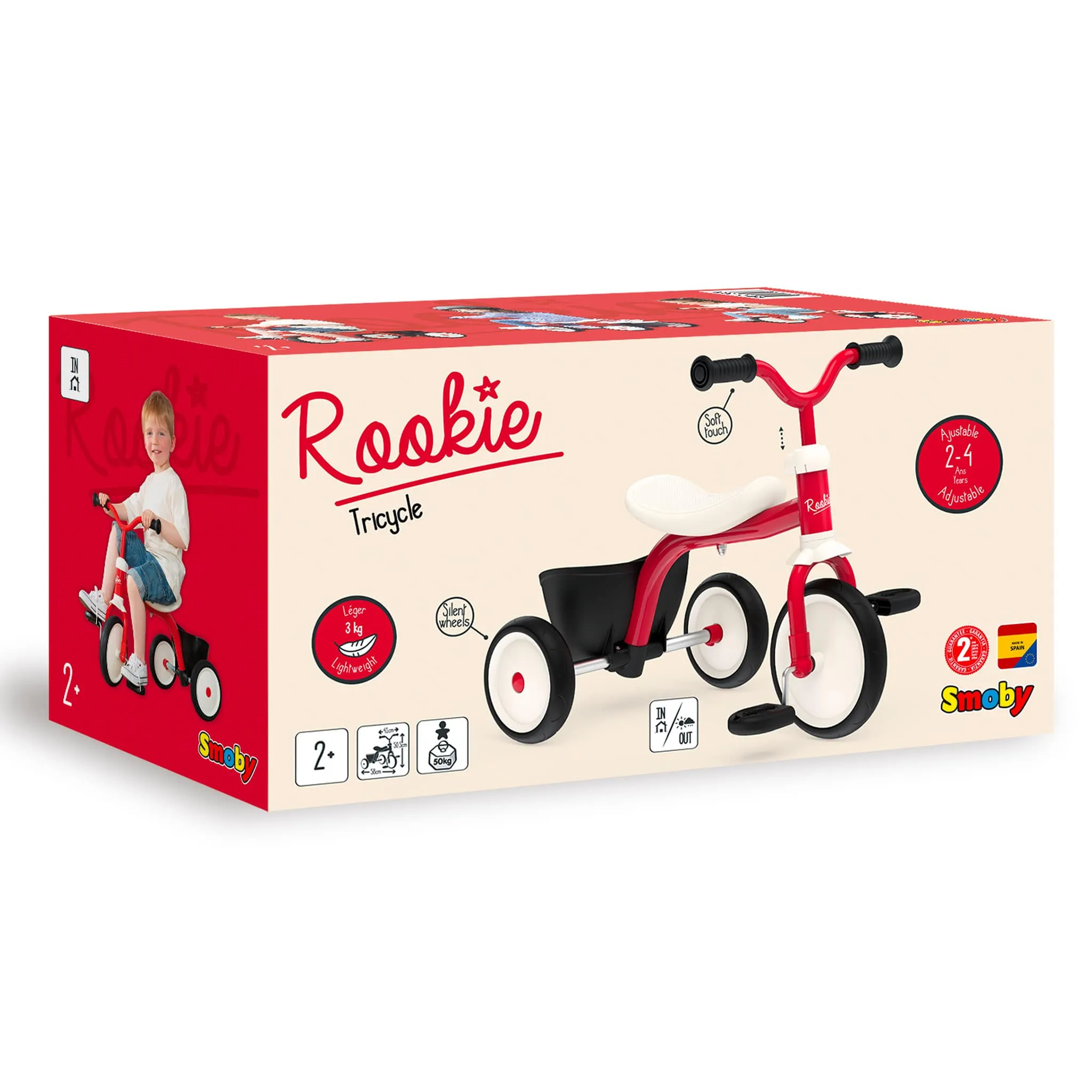 Smoby Tricycle Rookie - Rouge
