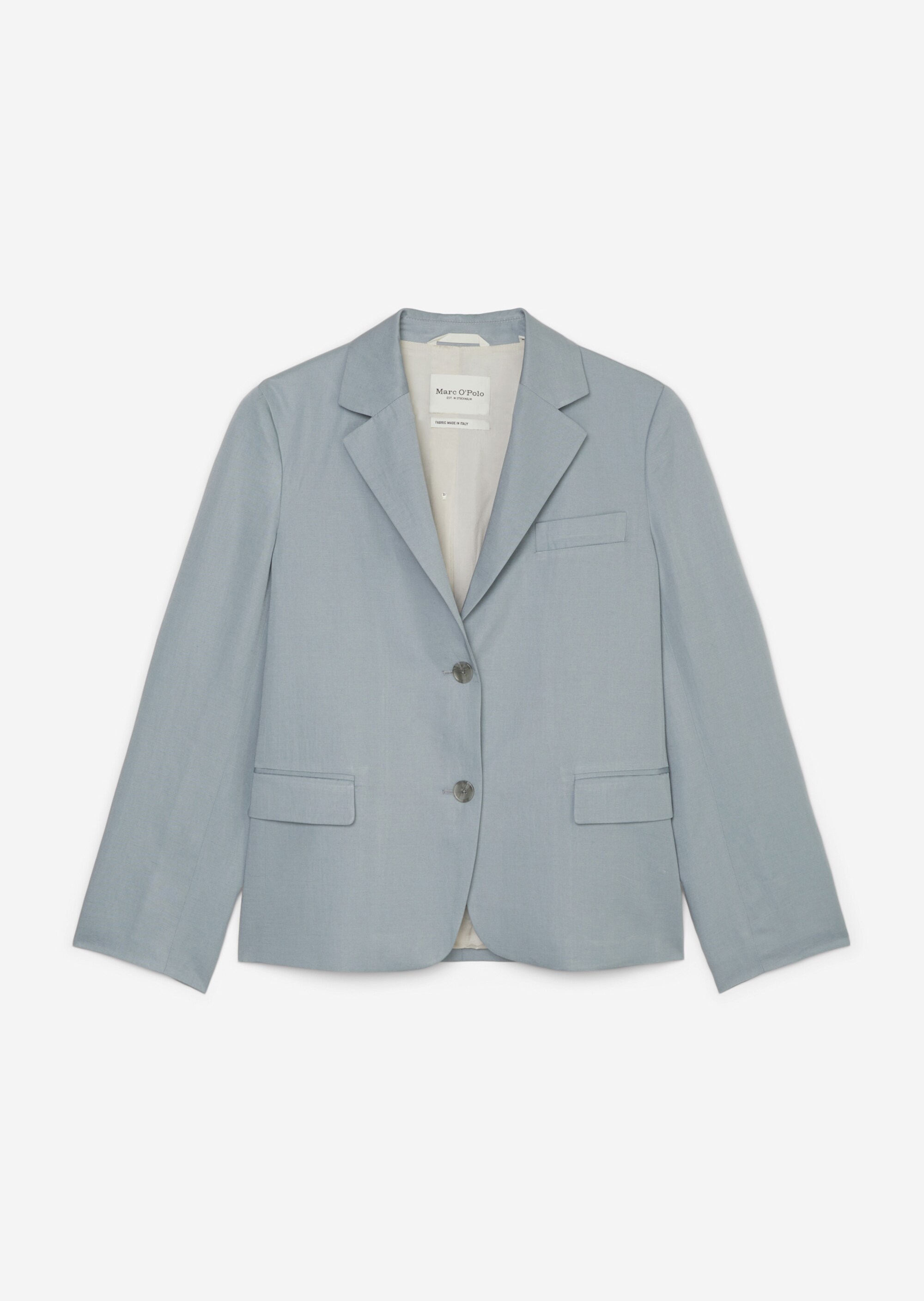 Blazer regularaus TENCEL™ Lyocell-Leinen-Mix