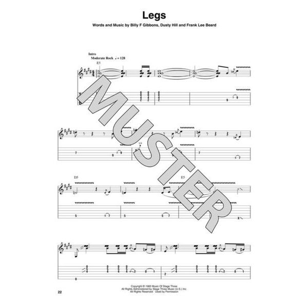 Hal Leonard ZZ Top Play-Along Vol.99