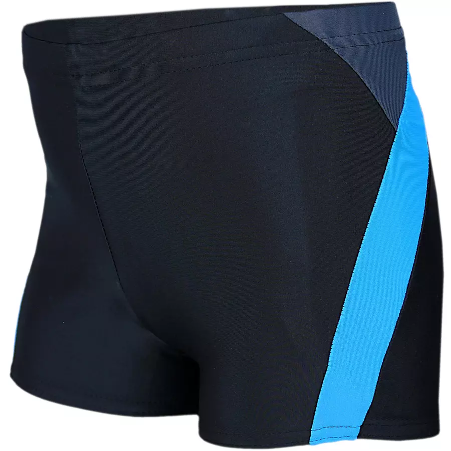 Aquarti Jungen Badehose Gestreift mit Motiven graphit