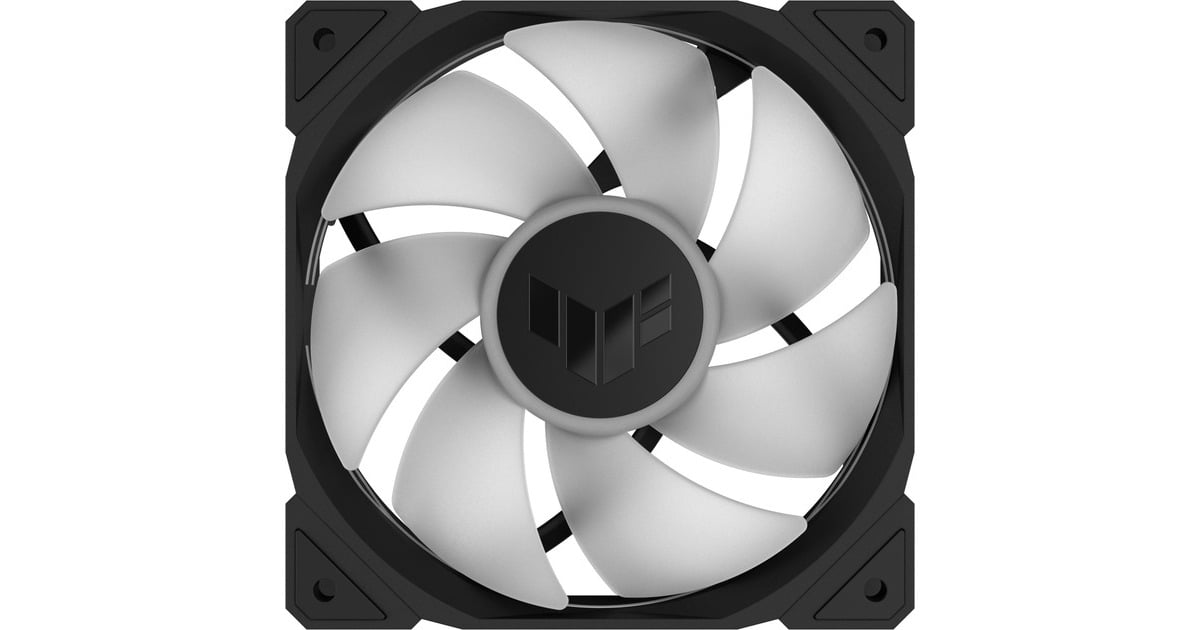 ASUSTUF Gaming TR120 ARGB case fans  (Zwart, 3 stuks, 120 x 120 x 25 mm)