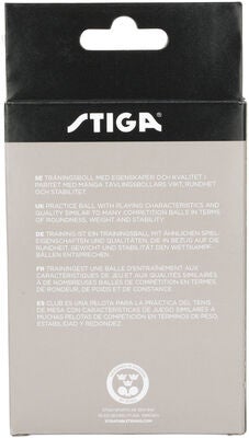 STIGA Bordtennisball Training ABS 6-pack, Hvit