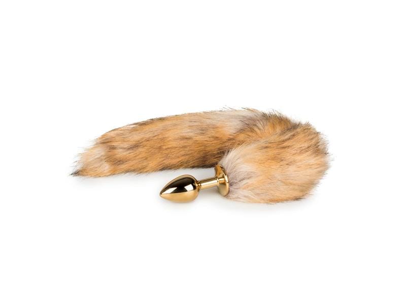 Easytoys Fetish Collection Fuchsschwanz Plug Gold Buttplug ohne Vibration
