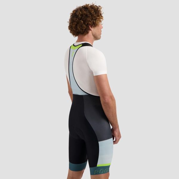 Rogelli Hero 2 Bib Cykelshorts, Black/Blue/Lime