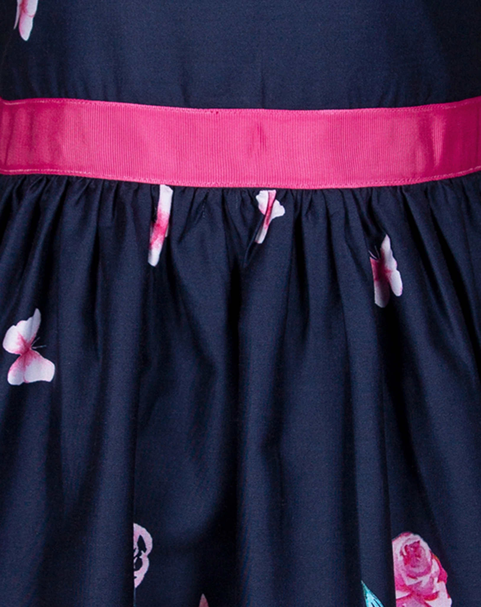 Kleid SPRING FLOWERS ärmellos in navy