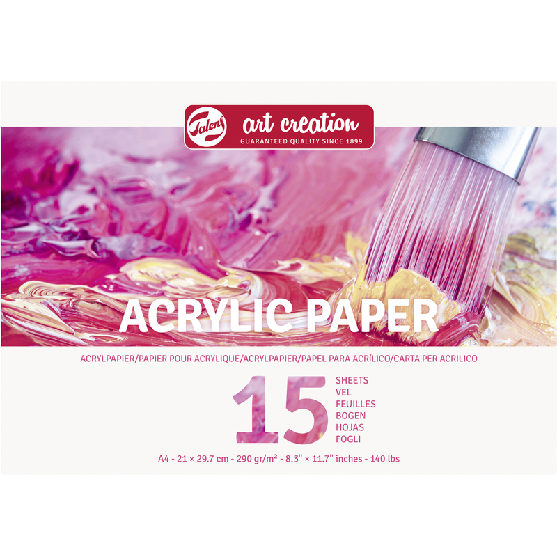 Talens Art Creation Malblock Acryl, A4, blanco