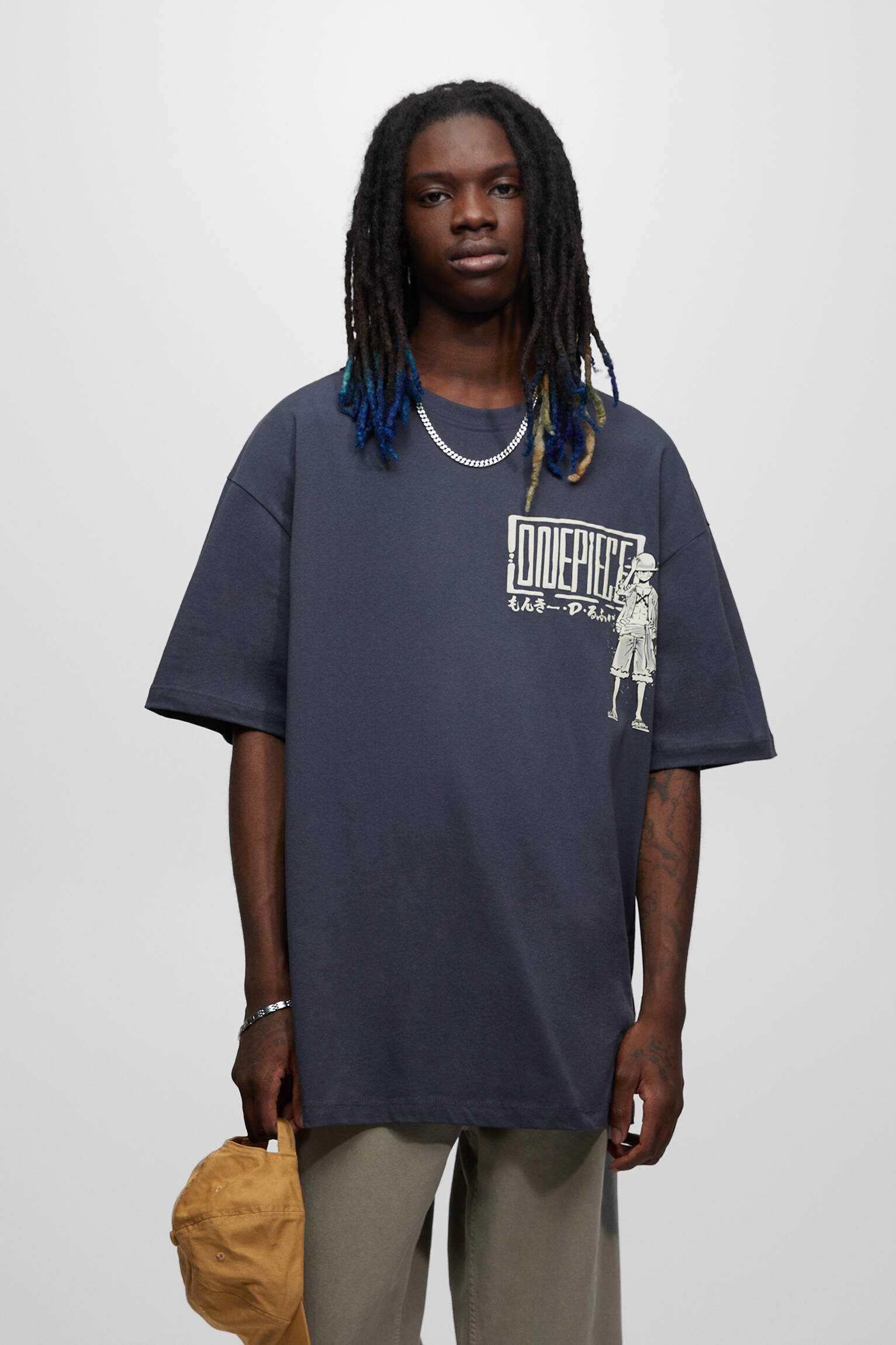 CAMISETA CINZA DE UMA PEÇA - CINZA