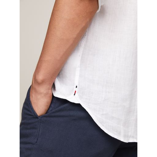 Tommy Hilfiger Pigment Dyed Solid Skjorte, Optic White, L