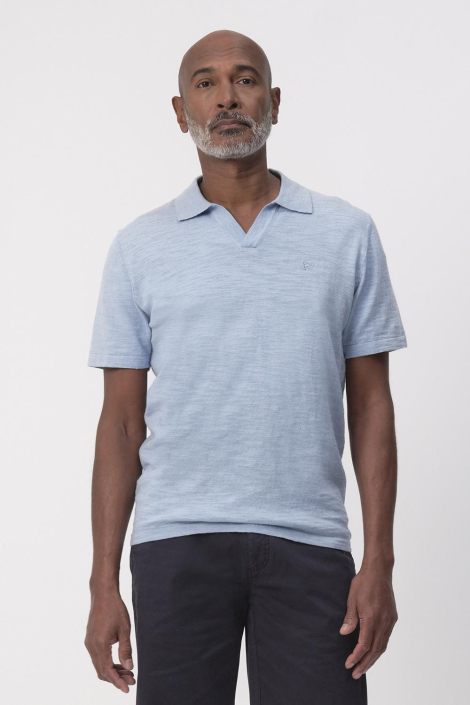 Campbell blauwe heren polo