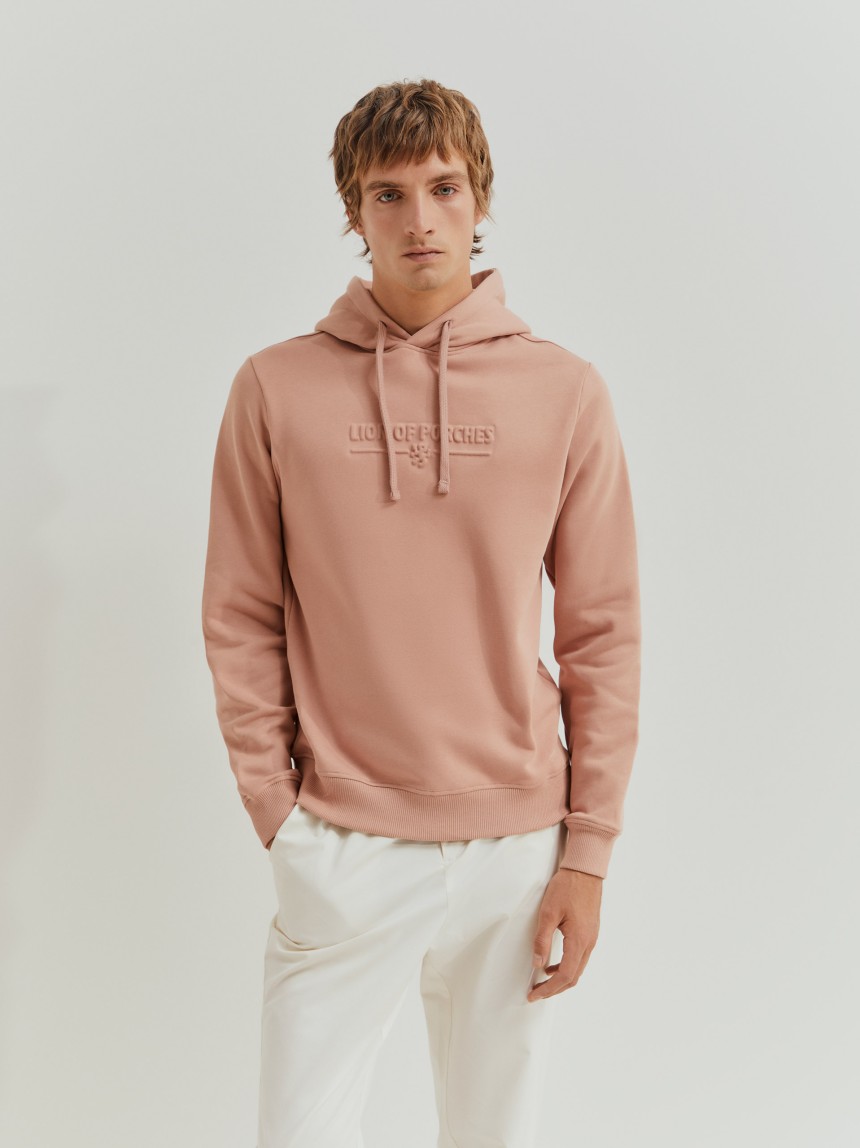 Sweatshirt de algodão com capuz