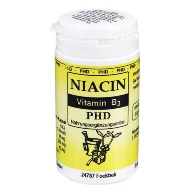 Niacin Kapseln - PHD, 70 St