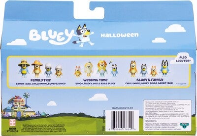 Bluey Figursett Halloween 4-Pack