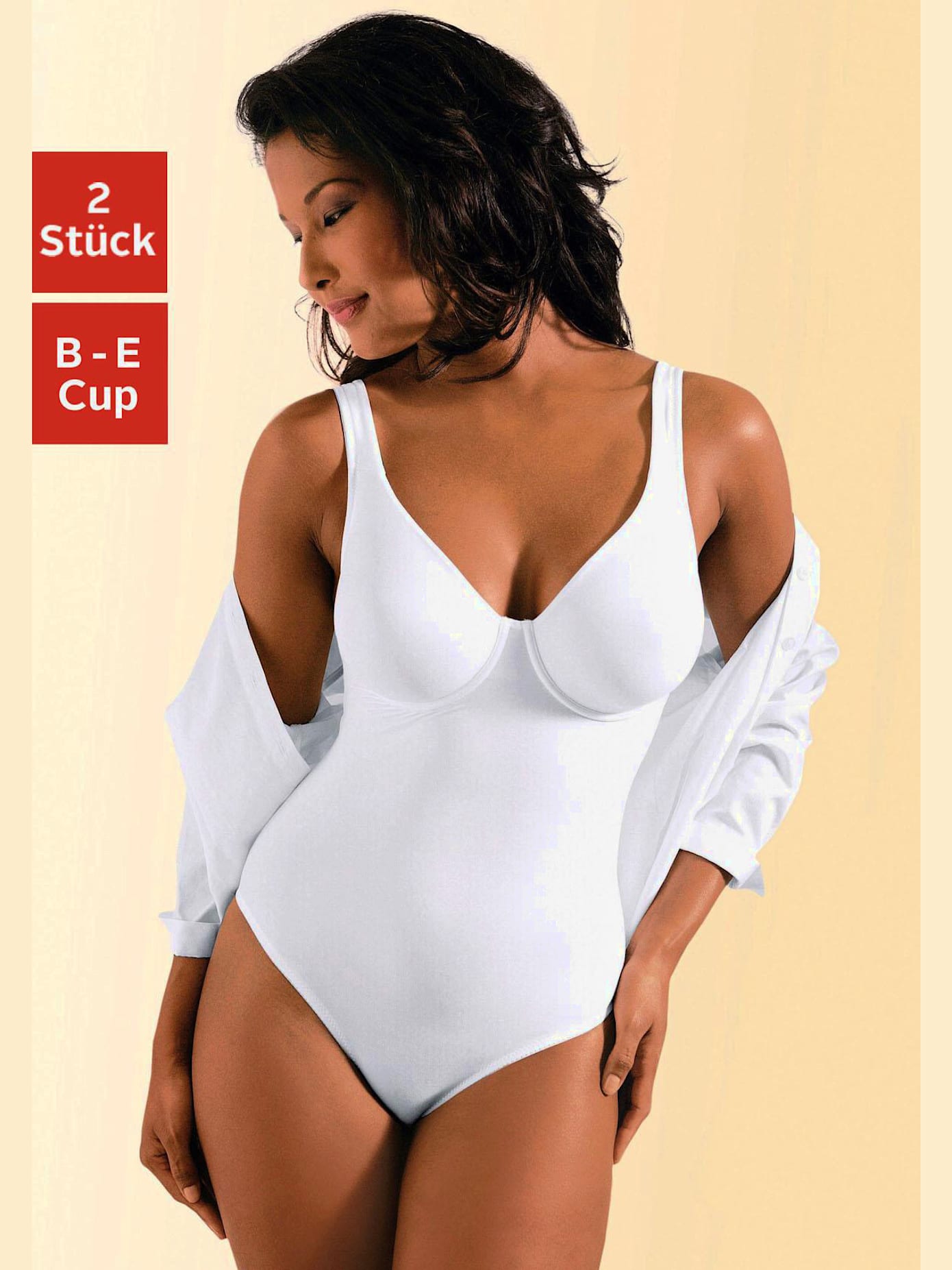 Body t-shirt combiné soutien-gorge spécial t-shirt, bonnets préformés sans coutures