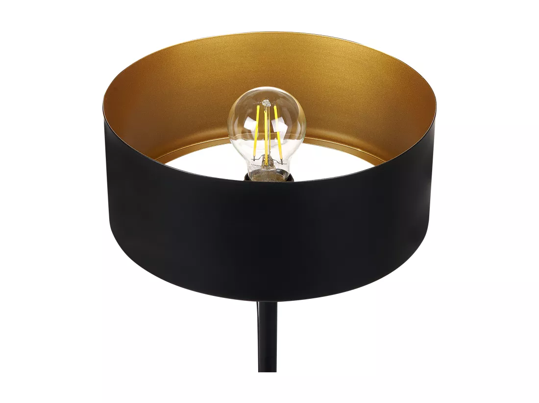 Lampe à poser ARIPO avec port USB Métal Noir