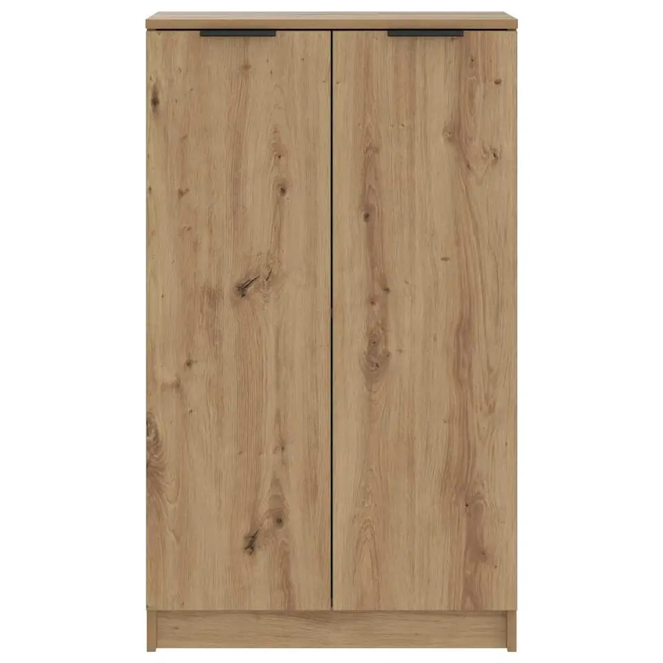 vidaXL - Schoenenkast met 2 deuren - Artisanaal eiken - Hout - 59x35x100.5 cm
