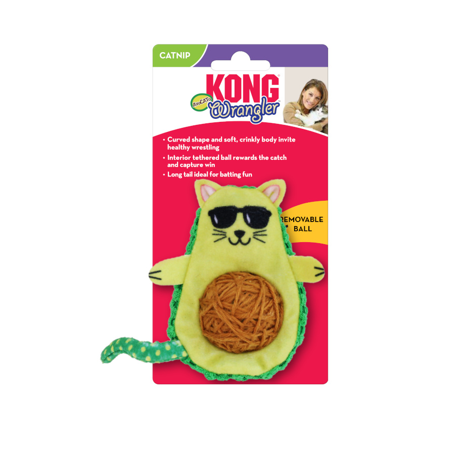 Brinquedo para Gatos Kong Wrangler Abacate