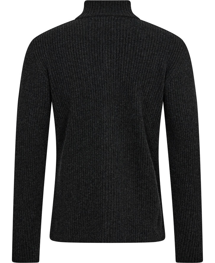 Holzweiler M. Lambswool Rib Cardigan Dk. grey