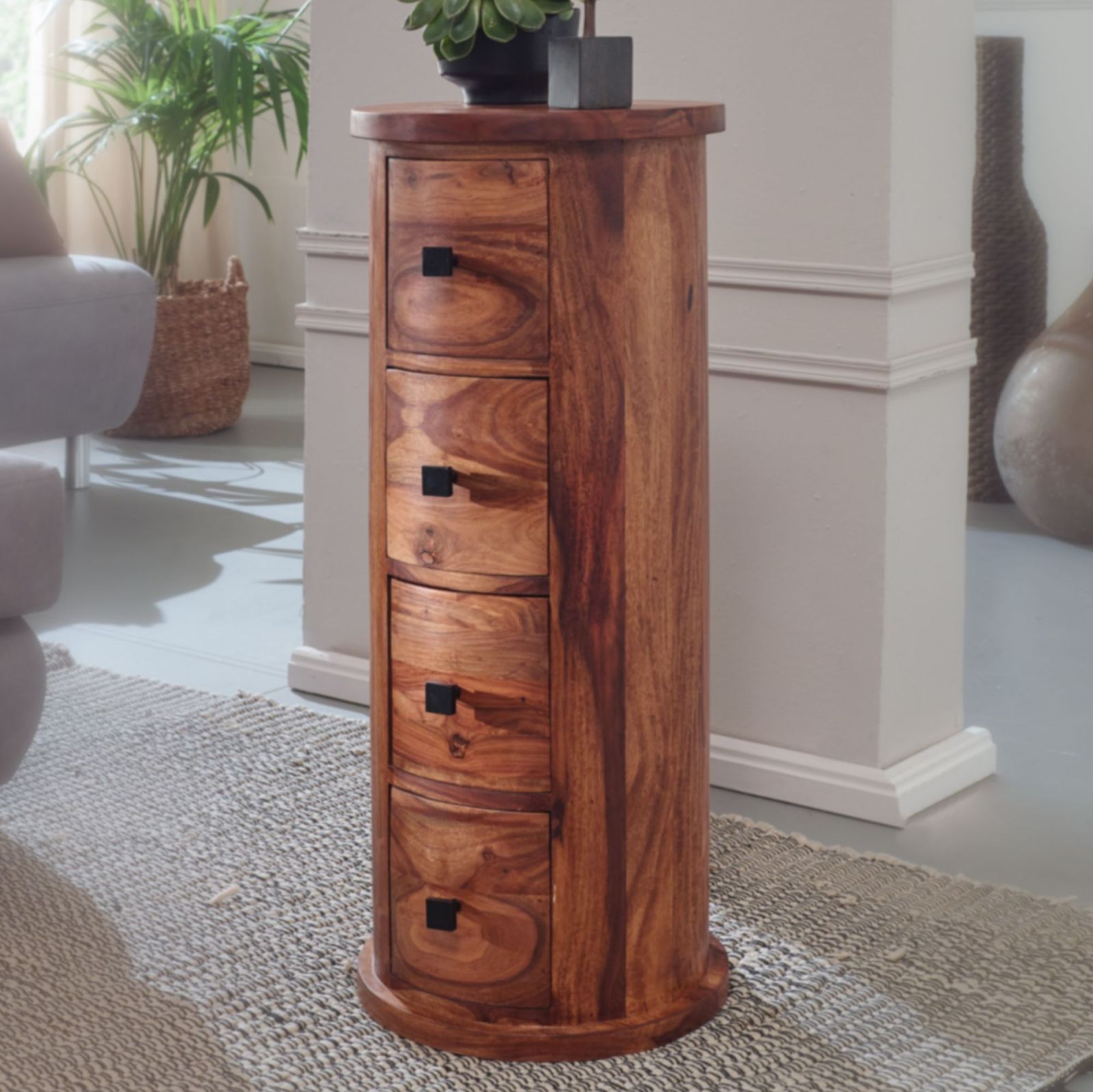 Kommode - Sheesham Massivholz - 85 cm hoch