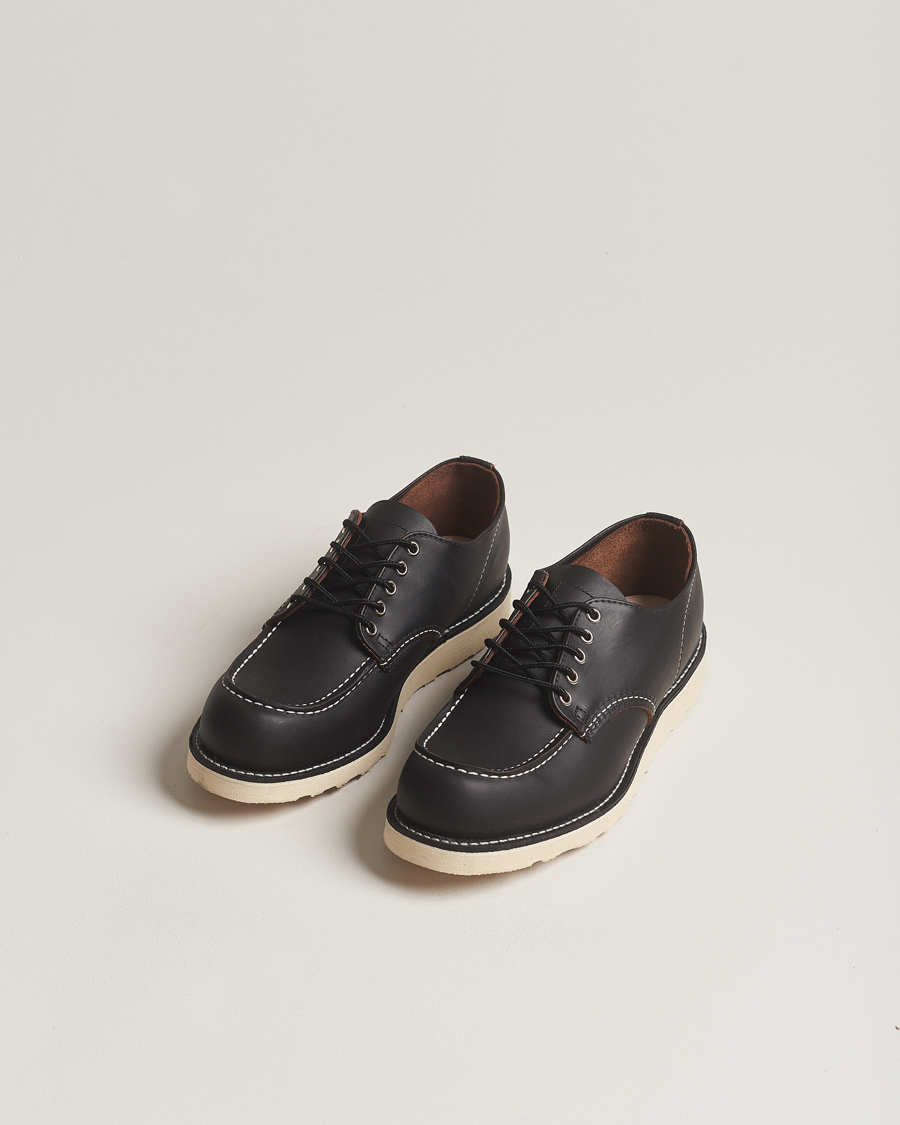 Red Wing Shoes Moc Toe Oxford Black Prairie Leather