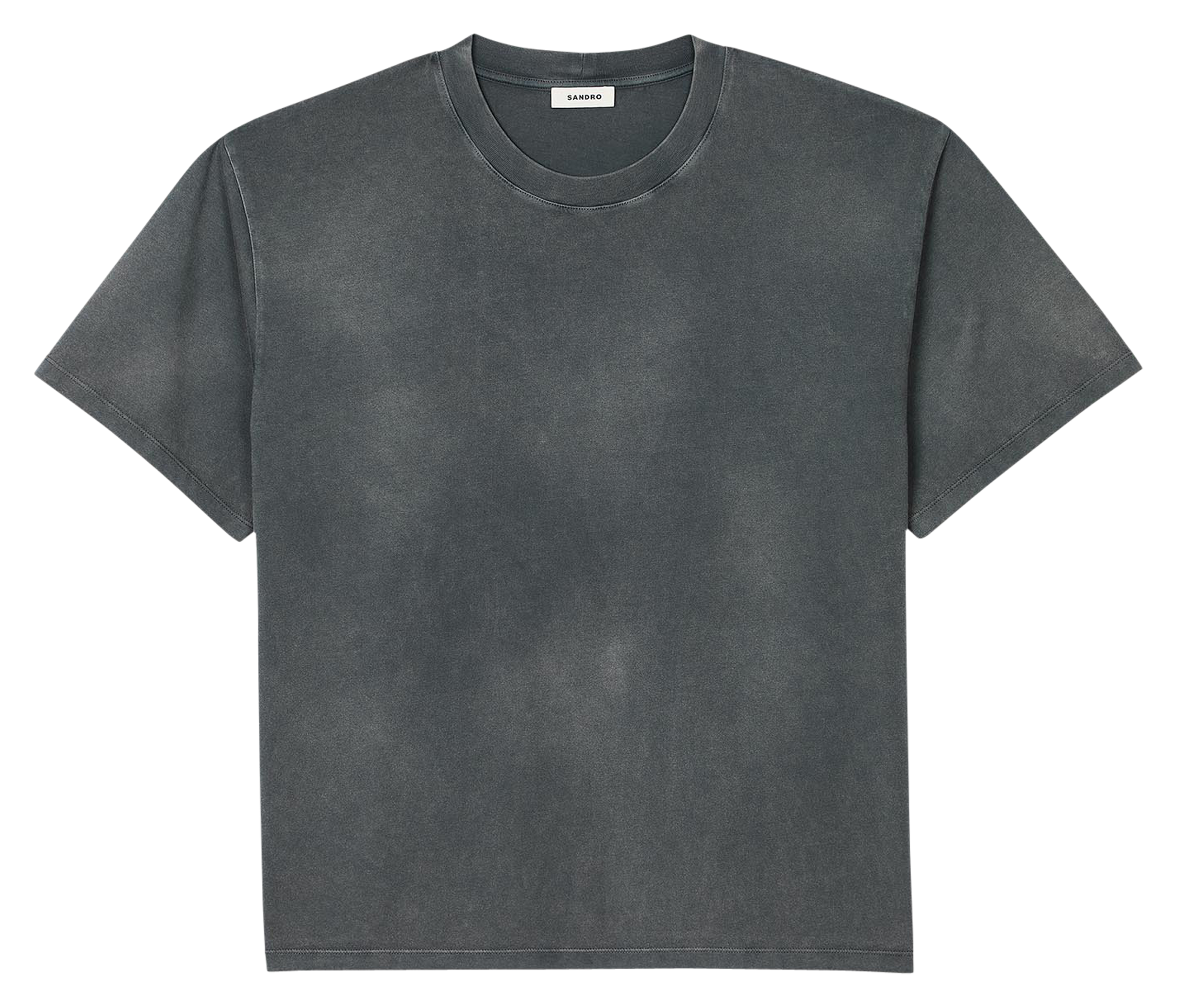 Tee-shirt col rond en coton | Gris