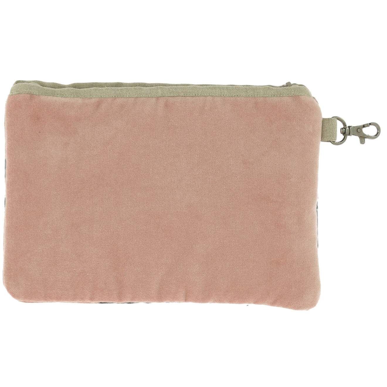 En Fil d'Indienne Trousse plate Anémone blush - 20x13 cm
