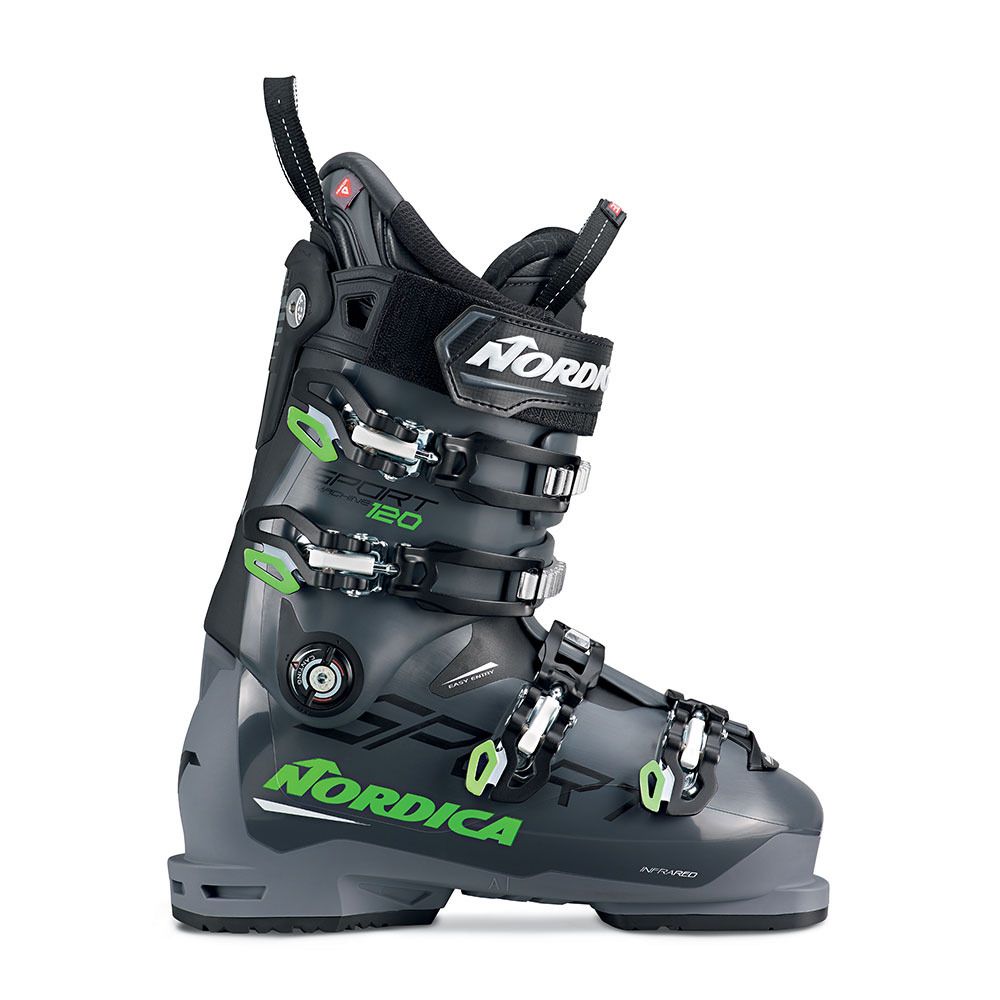 Nordica SPORTMACHINE 120 - Chaussures ski Homme anthracite/noir/vert