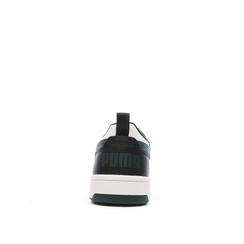 Puma Baskets Noires/Vertes/Blanches Garçon Puma Rebound