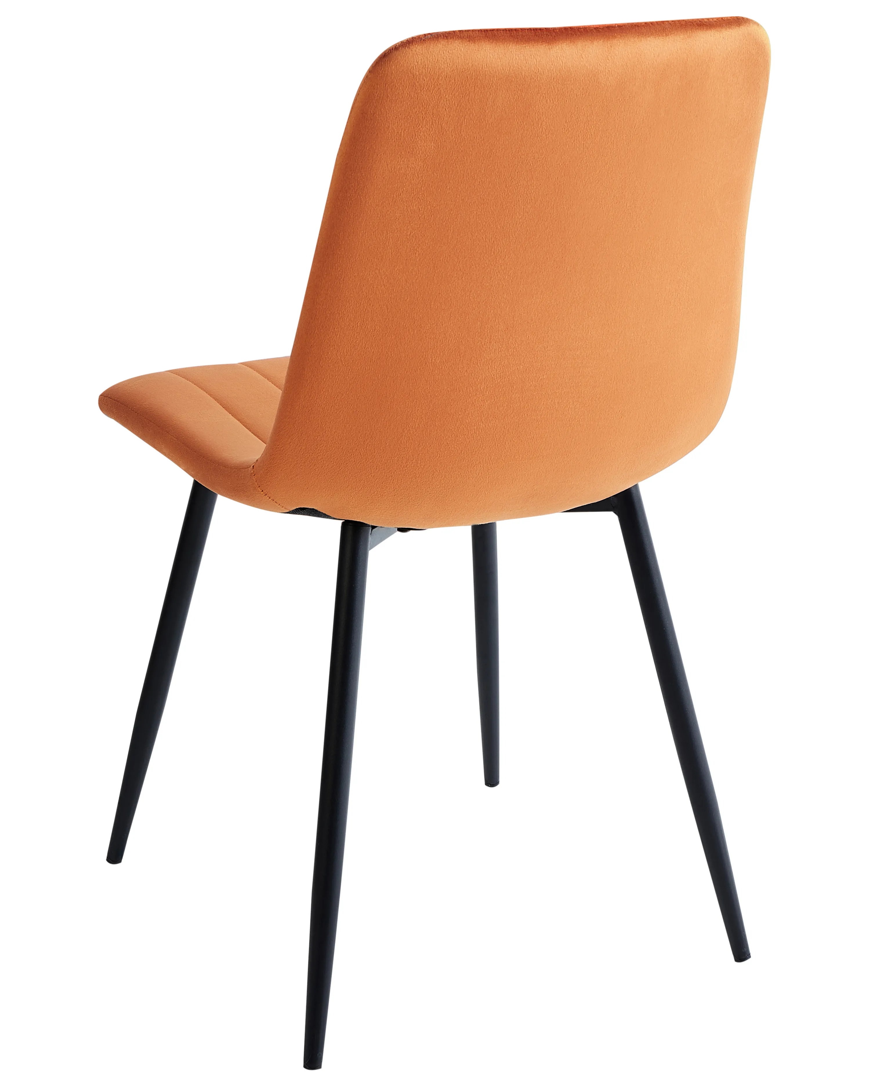 Set van 4 eetkamerstoelen KALISPELL Fluweel Oranje