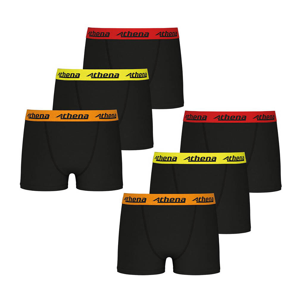 ATHENA<br>Conjunto de 6 cuecas boxer Trio chocolate
