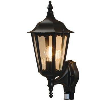 Konstsmide buitenlamp Firenze zwart up met bewegingssensors