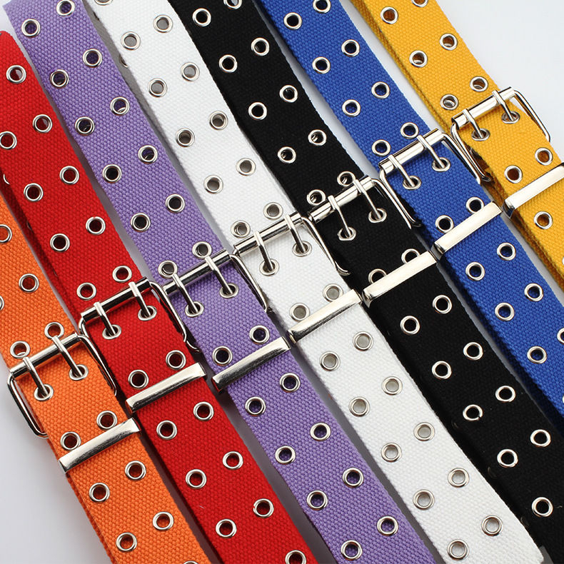 Rofuka - Canvas riem met dubbele ogen