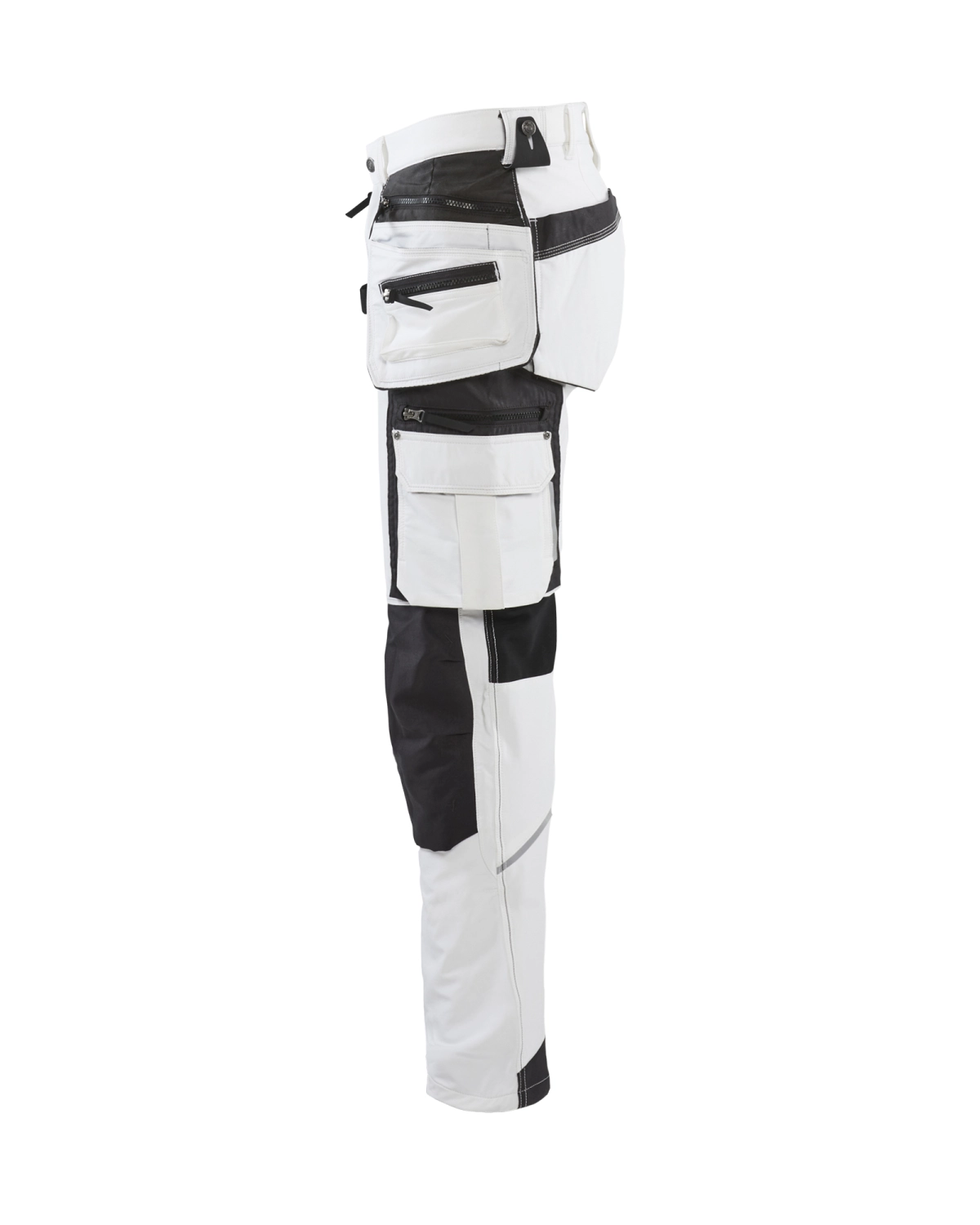 Blåkläder 1079 Werkbroek voor schilder/stucadoor met 4-weg stretch - wit/donkergrijs - 54 (XL)