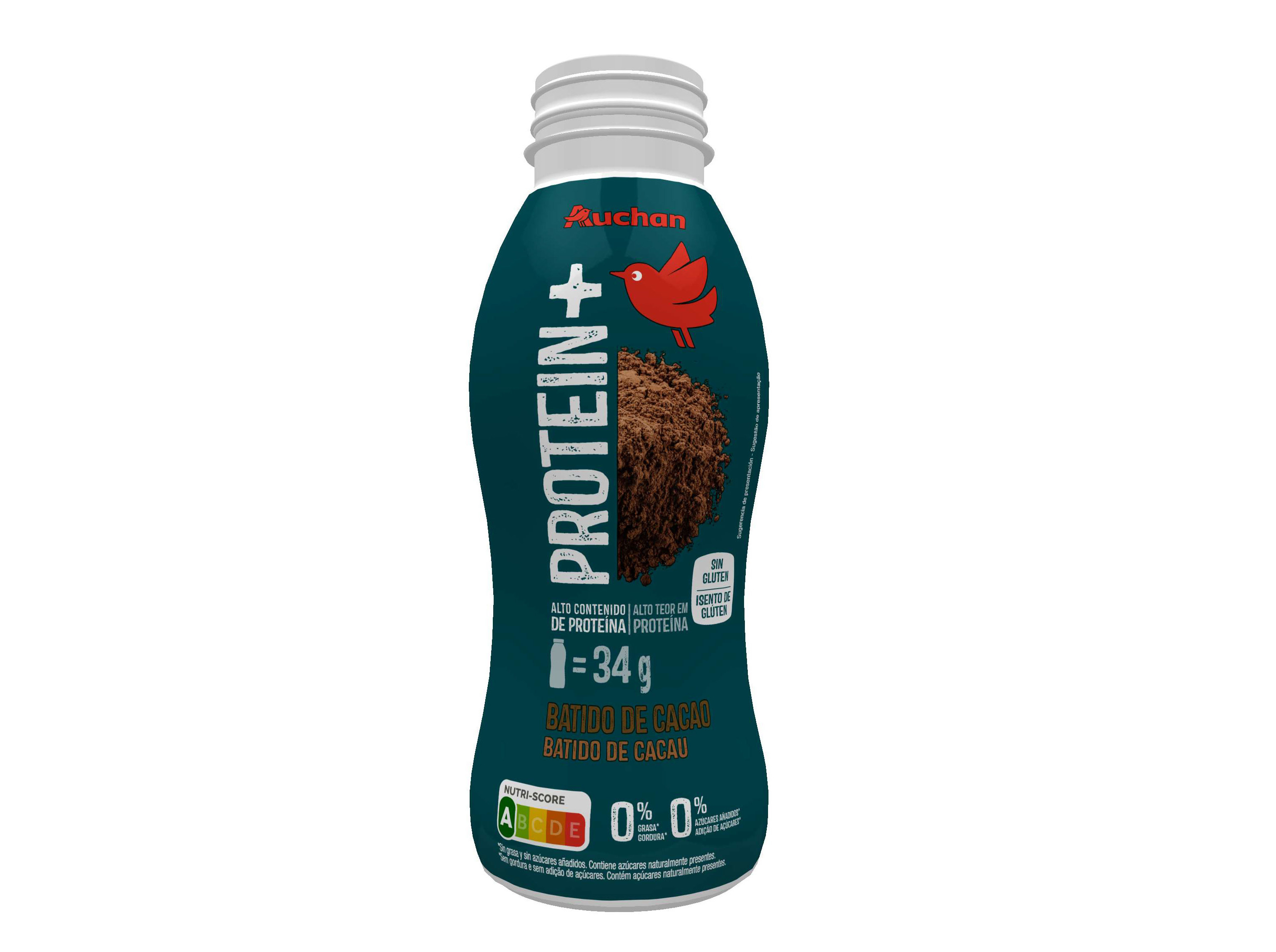 BEBIDA LÁCTEA PROTEÍNA AUCHAN CACAU 350G