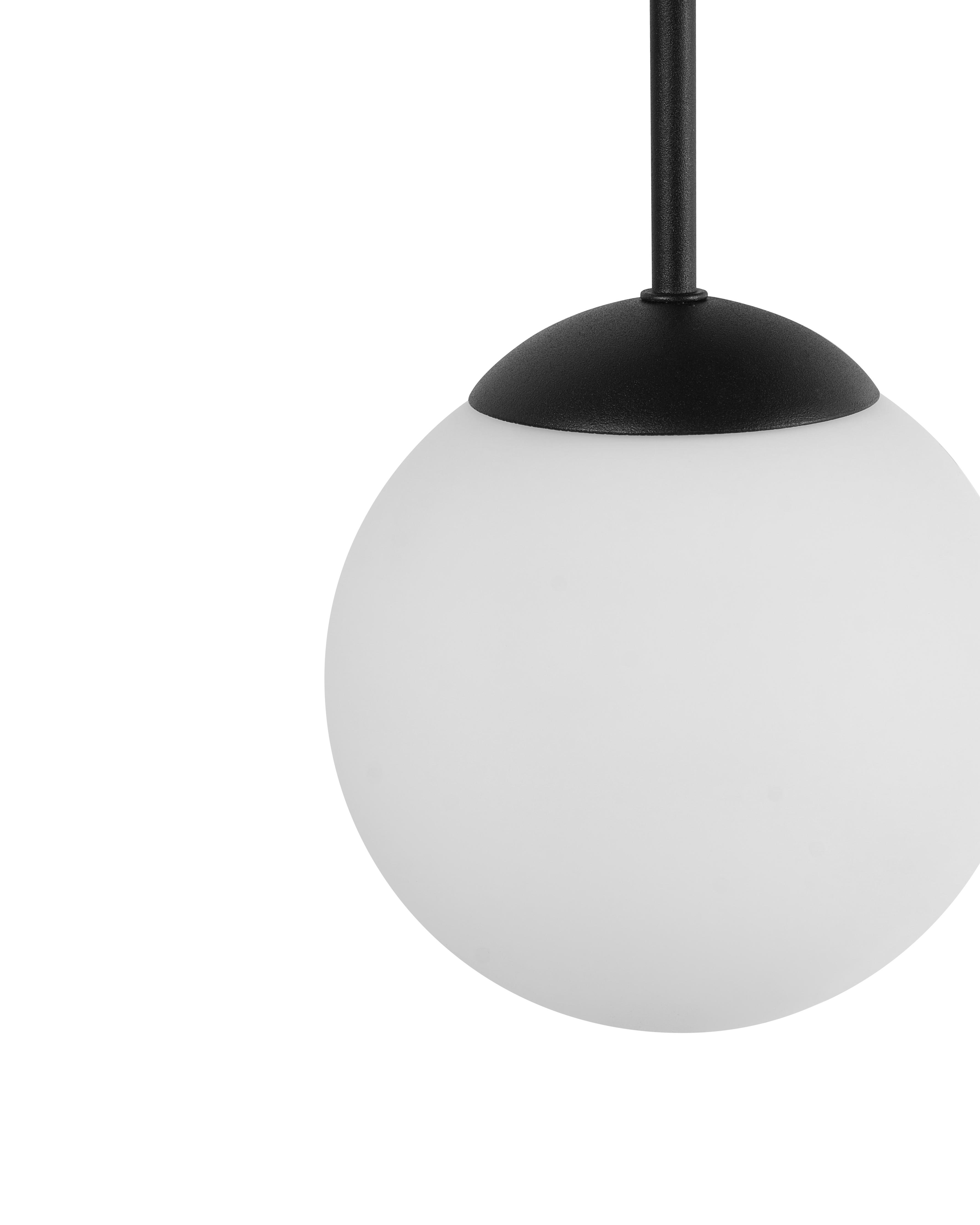3-lichts hanglamp RIANA Glas Zwart