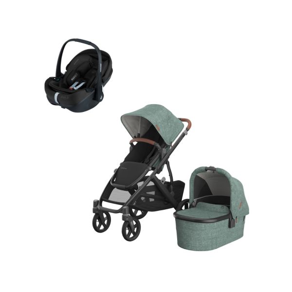 UPPAbaby VISTA V3 Kinderwagen 3-in-1 - Dillan | Joolz X Maxi-Cosi Pebble 360 Pro 2 Autostoeltje