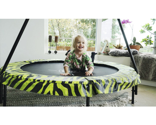 EXIT Tiggy Junior Trampoline met Veiligheidsbeugel Ø 140 cm Groen;Zwart