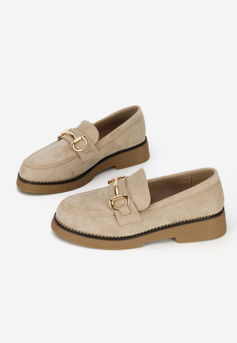 Mocassins femme beige Ylenia