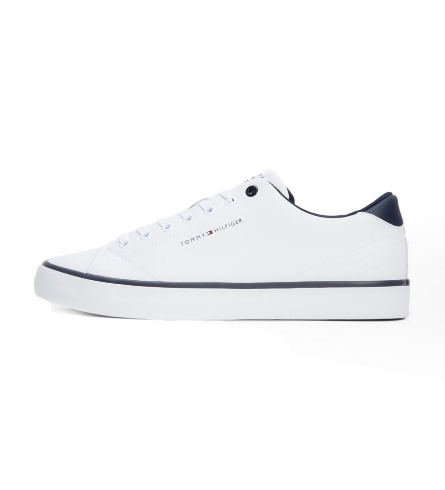 Tênis Tommy Hilfiger Hi Vulc Core em couro, branco