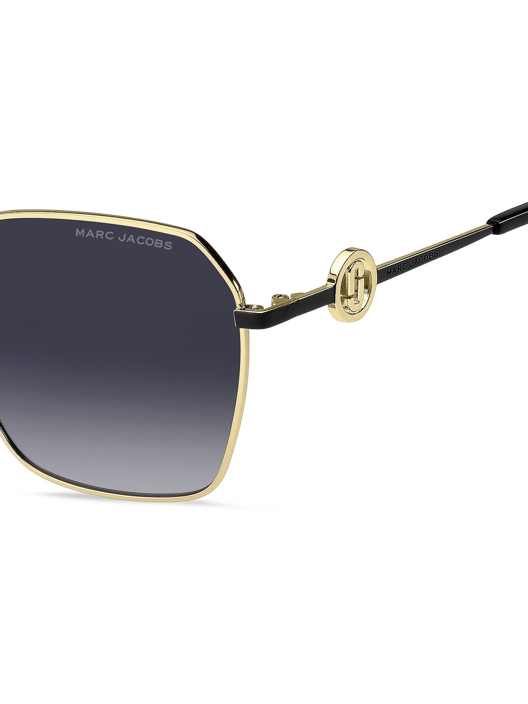 Marc Jacobs Square Gold Sunglasses
