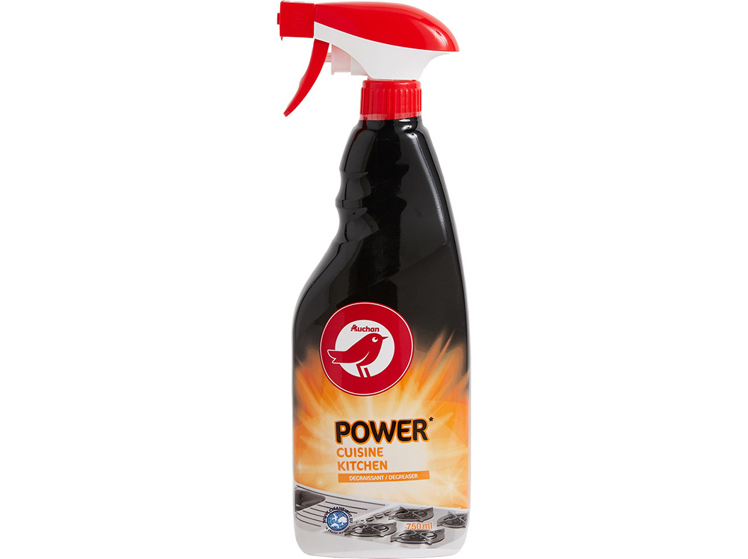 SPRAY AUCHAN POWER COZINHA DESENGORDURANTE 750ML