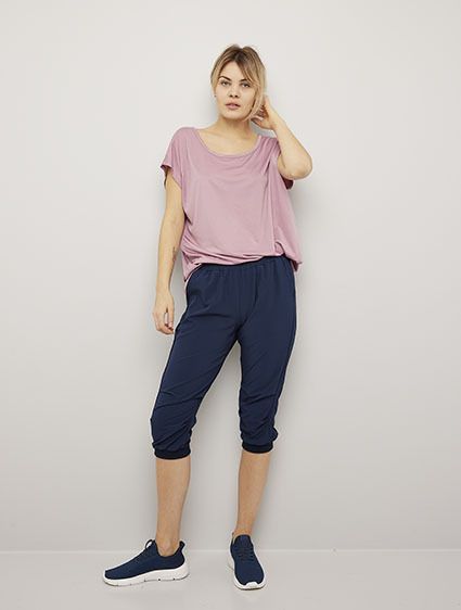 Loose fit treningsbukse med trekvart lengde