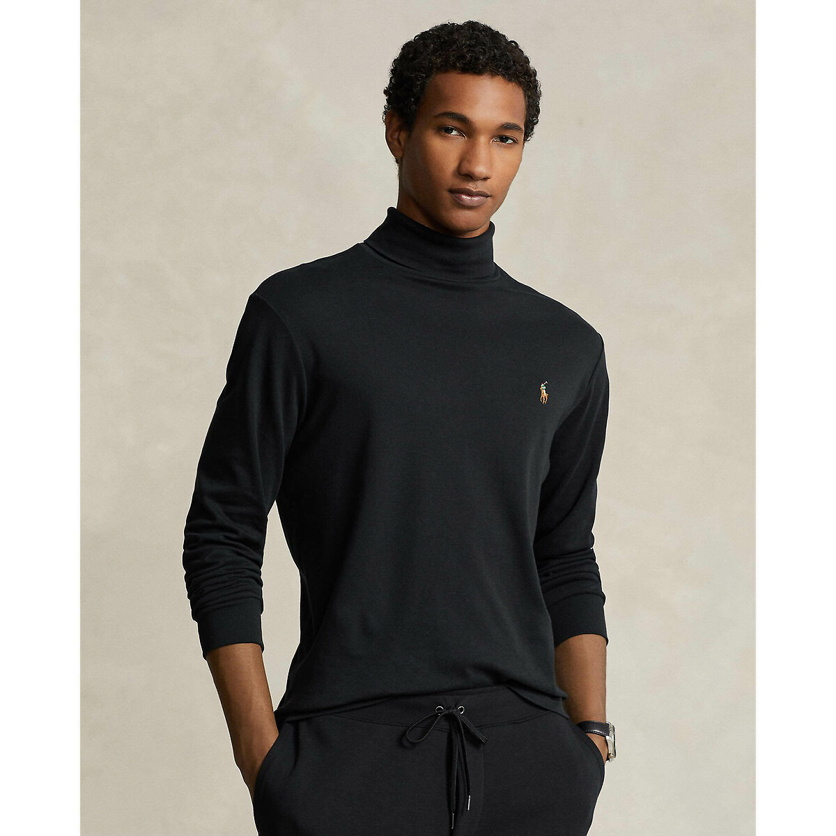 Camiseta POLO RALPH LAUREN com gola alta e mangas compridas