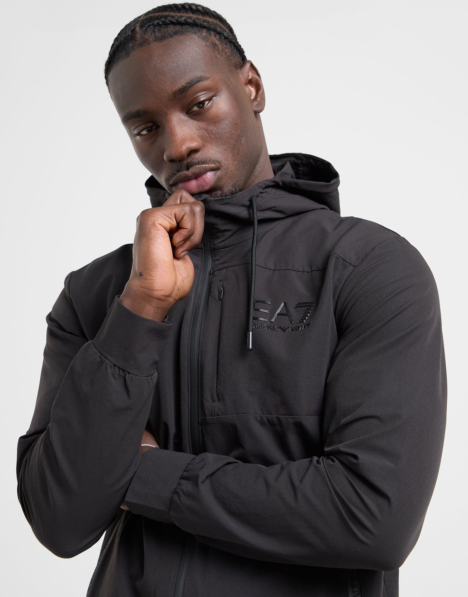 EA7 Emporio Armani Sweat à Capuche Tech Zippé Homme