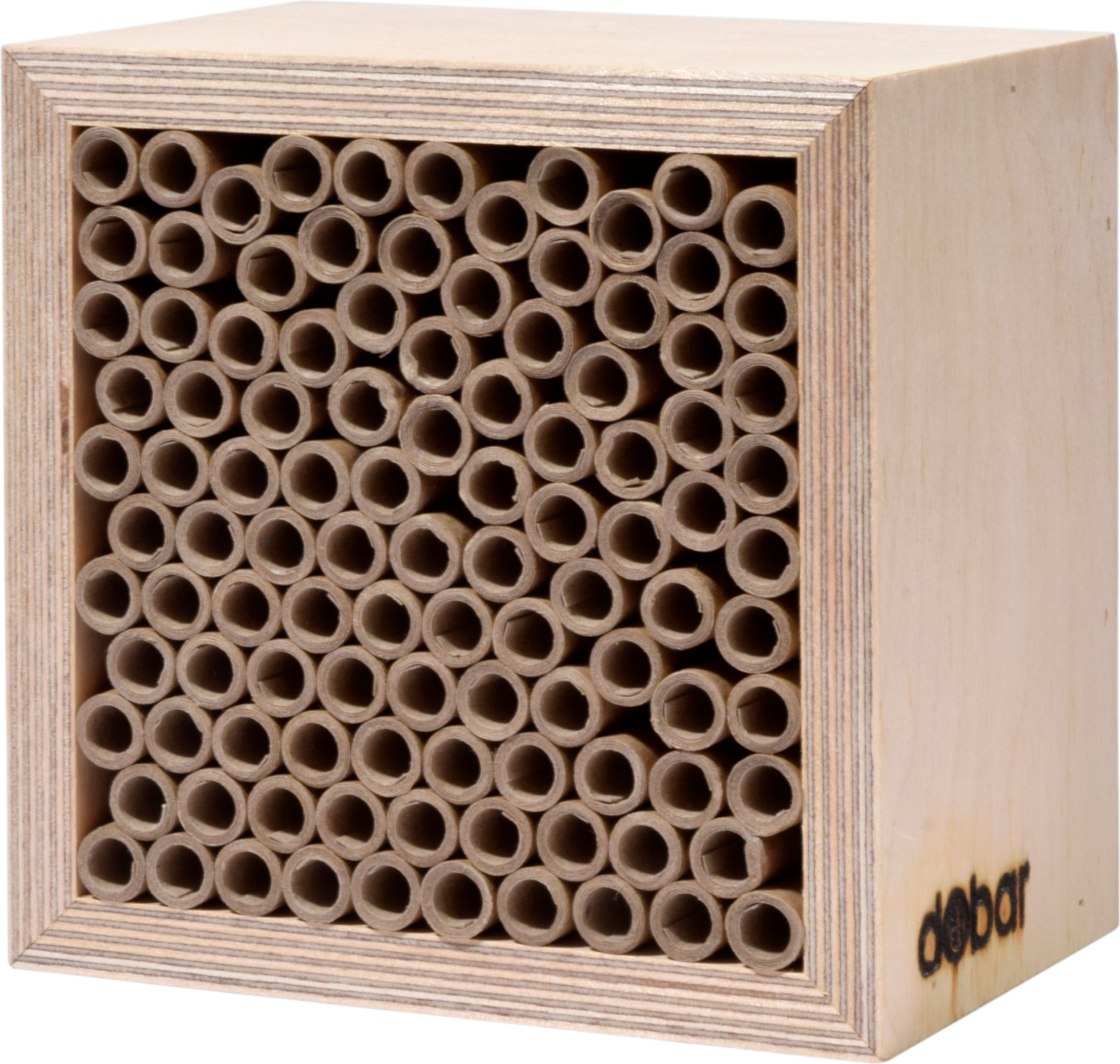 dobar Große Profi-Wildbienen-Nisthilfe 6 versch. Füllungen mit Schutzrahmen - versch. Ausführungen
