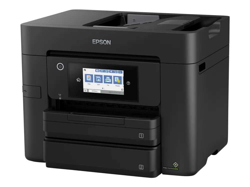 Epson WorkForce Pro WF-4830DTWF - Multifunktionsprinter - farve - blækprinter - A4/Legal (medie) - op til 25 spm (udskriver) - 500 ark - USB 2.0, LAN, Wi-Fi(n), USB vært, NFC