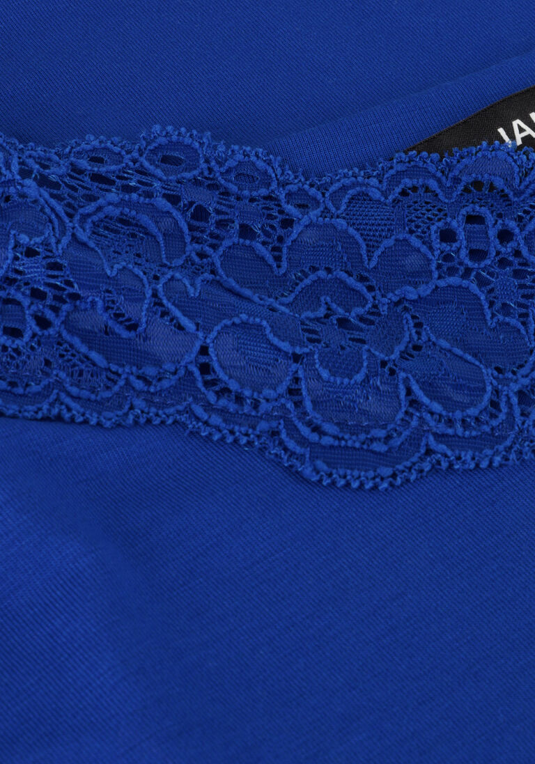 JANSEN AMSTERDAM blauwe jansen amsterdam top tc103 singlet with lace at neckline