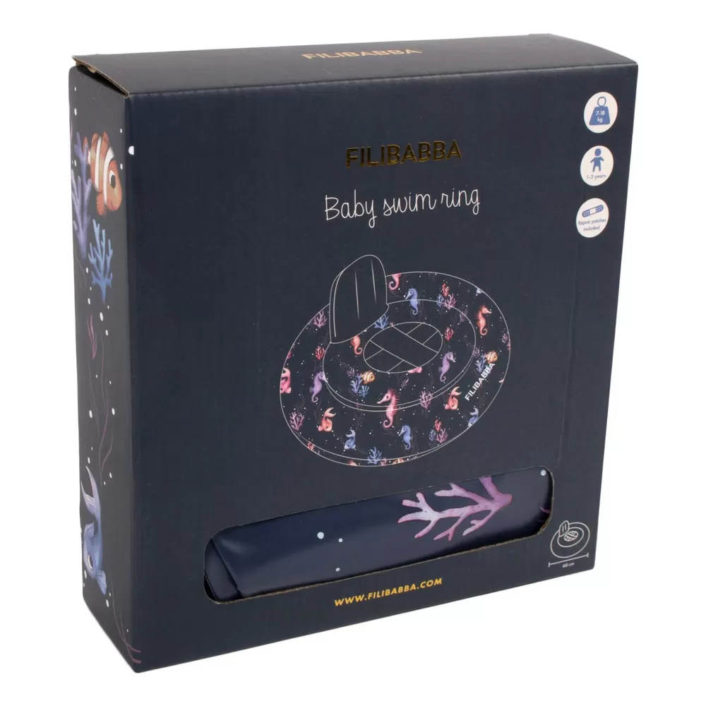 Filibabba Babybadering Alfie - Rainbow Reef - 1 stk.